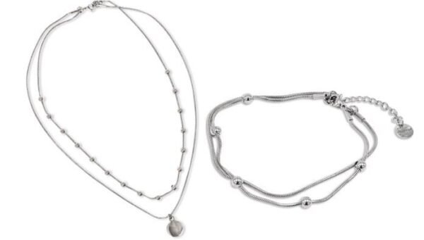 KENKO FASHION SERENITY DUO SET TONO PLATEADO